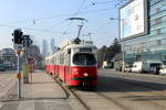 Wien Wiener Linien SL 25 (E1 4788 + c4 1342) XXII, Donaustadt, Wagramer Straße / Donaustadtstraße / Siebeckstraße am 13. Februar 2017.