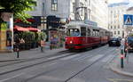 Wien Wiener Linien SL 5 (E1 4515 + c4 1315) VIII, Josefstadt, Florianigasse am 11.
