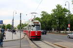 Wien Wiener Linien SL 71 (E2 4076 + c5) I, Innere Stadt, Dr.-Karl-Renner-Ring / Parlament am 13.