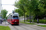 Wien Wiener Linien SL 25 (E1 4732) XXII, Donaustadt, Langobardenstraße / Trondheimgasse (Hst. Trondheimgasse) am 12. Mai 2017.