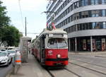 Wien Wiener Linien SL 5 (E1 4784 + c4 1336) IX, Alsergrund, Spitalgasse (Hst. Lazarettgasse) am 28. Juni 2017.