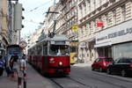 Wien Wiener Linien SL 5 (E1 4539 + c4 1360) VIII, Josefstadt, Blindengasse / Lerchenfelder Straße (Hst. Lerchenfelder Straße) am 27. Juni 2017.