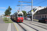Wien Wiener Linien SL 26 (E1 4795 + c4 13xx) XXII, Donaustadt, Kagraner Platz / Kraygasse am 29. Juni 2017.