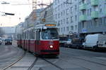 Wien Wiener Linien SL 31 (E2 4063 + c5 14xx) XX, Brigittenau, Marchfeldstraße / Vorgartenstraße / Friedrich-Engels-Platz am 16. Feber / Februar 2017.