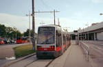 Wien Wiener Linien SL 26 (B 652) XXII, Donaustadt, Kagran, Hst. Kagran am 25. Juli 2007. - Scan von einem Farbnegativ. Film: Agfa Vista 200. Kamera: Leica C2.