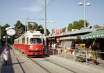 Wien Wiener Linien SL 26 (E1 4823) XXII, Donaustadt, Kagran, Hst, Kagran am 25. Juli 2007. - Scan von einem Farbnegativ. Film: Agfa Vista 200. Kamera: Leica C2.