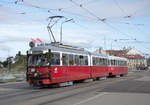 Am 02.09.2017 war der E1 4523 + c3 1213 auch beim letzten Betriebstag der Linie 67 (Raumannplatz - Per Albin Hansson Siedlung) unterwegs hier am Altes Landgut, bereits am 04.09.2017 wurde begonnen die Gleise zu entfernen! 