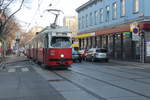 Wien Wiener Linien SL 49 (E1 4552) XIV, Penzing, Hütteldorfer Straße / Lützowgasse am 14. Februar / Feber 2017.