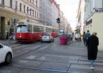 Wien Wien Wiener Linien SL 5 (E2 4074 + c5 1474) VII, Neubau, Kaiserstraße / Westbahnstraße am 17. Oktober 2017.