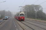 Wien Wiener Linien SL 6 (E1 4528 + c4 1305) XI, Simmering, Kaiserebersdorf, Lichnovskygasse am 16.