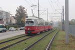 Wien Wiener Linien SL 26 (E1 4862 + c4 1356) XXII, Donaustadt, Oberfeldgasse am 18. Oktober 2017.