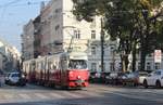 Wien Wiener Linien SL 49 (E1 4548 + c4 1372) VII, Neubau, Urban-Loritz-Platz / Neubaugürtel am 19. Oktober 2017.