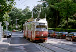 Wien Wiener Linien SL 37 (E1 4839) XIX, Döbling, Hohe Warte am 5. August 2010. - Scan eines Farbnegativs. Film: Kodak FB 200-7. Kamera: Leica C2.