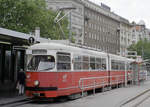 Wien Wiener Linien SL 1 (E1 4511 + c3 1211) I, Innere Stadt, Schwedenplatz am 6.