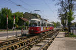 4810+1323 kurz vor der Haltestelle  Kagraner Brücke 

Gleisbauarbeiten machten am 15.April.2007 eine Langsamfahrstelle erforderlich