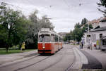 Wien Wiener Linien SL 6 (E2 4067) VI, Mariahilf, Linke Wienzeile / U-Bahnstation Margaretengürtel am 6. August 2010. - Scan eines Farbnegativs. Film: Kodak 200-8. Kamera: Kodak Retina Automatic II. 