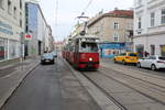 Wien Wiener Linien SL 49 (E1 4538 + c4 1363) XV, Rudolfsheim-Fünfhaus, Märzstraße / Hackengasse am 16.