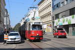 Wien Wiener Linien SL 49 (E1 4558 + c4 1360) XIV, Penzing, Hütteldorfer Straße / Hickelgasse am 19.