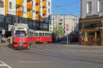 Wien Wiener Linien SL 26 (E1 4786 + c4 1313) XXI, Floridsdorf, Brünner Straße / Schloßhofer Straße / Am Spitz am 20. April 2018.