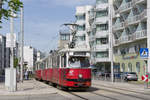 E1 4781 mit c4 1337 auf der Linie 25 in der Haltestelle Prandaugasse, 25.04.2018