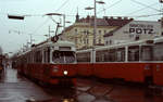 Wien Wiener Linien SL 6 (E1 4521) XI, Simmering, Simmeringer Hauptstraße / Straßenbahnbetriebsbahnhof Simmering (Hst.