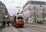 Wien Wiener Linien SL 5 (E1 4788) IX, Alsergrund / XX, Brigittenau, Friedensbrücke am 23. März 2016. Scan eines Farbnegativs. Film: Fuji S-400. Kamera: Konica FS-1.