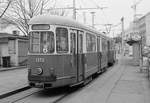 Wien Wiener Linien SL 6 (c4 1372) XV, Rudolfsheim-Fünfhaus / VII, Neubau, Neubaugürtel (Endstation Burggasse / Stadthalle - Einstieg) im Februar 2017.