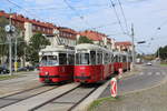 Wien Wiener Linien SL 49 (E1 4538 / c4 1356 + E1 4554) XIV, Penzing, Oberbaumgarten / Hütteldorf, Linzer Straße / Hütteldorfer Straße am 27.