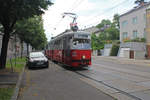 Wien Wiener Linien SL 49 (E1 4552 + c4 1366) XIV, Penzing, Oberbaumgarten, Hütteldorfer Straße am 27.