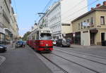 Wien Wiener Linien SL 49 (E1 4519 (Lohnerwerke 1973) + c4 1360 (Bombardier-Rotax, vormals Lohnerwerke, 1976)) XIV, Penzing, Breitensee, Hütteldorfer Straße / Sebastian-Kelch-Gasse /