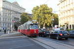 Wien Wiener Linien SL 2 (E2 4077 + c5 1453) I, Innere Stadt, Kärntner Ring / Schwarzenbergplatz / Schubertring / Schwarzenbergstraße am 15.