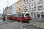 Wien Wiener Linien SL 30 (E1 4780 (SGP 1972) + c4 1326 (Bombardier-Rotax 1975)) XXI, Floridsdorf, Brünner Straße / Peitlgasse am 13. Feber / Februar 2019.