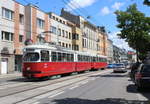 Wien Wiener Linien SL 49 (E1 4554 + c4 1356 (beide: Bombardier-Rotax, vorm. Lohnerwerke, 1976)) XIV, Penzing, Hütteldorf, Linzer Straße / Rosentalgasse am 10. Mai 2019.  