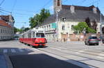 Wien Wiener Linien SL 49 (E1 4554 + c4 1356) XIV, Penzing, Hütteldorf, Linzer Straße / Bergmillergasse / Hüttelbergstraße am 10. Mai 2019.