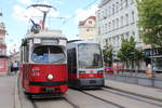 Wien Wiener Linien SL 49 (E1 4539 / B1 703) XV, Rudolfsheim-Fünfhaus, Hütteldorfer Straße (Hst.