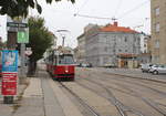 Wien Wiener Linien SL 60 (E2 4041 (SGP 1980)) XV, Rudolfsheim-Fünfhaus, Rudolfsheim, Mariahilfer Straße / Schwendergasse / Straßenbahnbetriebsbahnhof Rudolfsheim am 17.