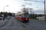 Wien Wiener Linien SL 11 (E2 4319 (Bombardier-Rotax. vorm. Lohnerwerke, 1989)) XI, Simmering, Kaiserebersdorf, Lichnowskygasse / Rosa-Jochmann-Gasse / Leberberg am 29. November 2019.