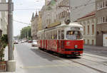 Wien Wiener-Stadtwerke-Verkehrsbetriebe / Wiener Linien: Gelenktriebwagen des Typs E1: Motiv: E1 4531 als SL 46.
