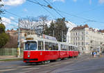 Wien 

Wiener Linien E2 4053 + 1453 als Linie 49, Breitensee, 20.02.2020. 