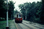 Wien Wiener Stadtwerke-Verkehrsbetriebe (WVB) SL 78 (K 2408 (Simmeringer Waggonfabrik 1913)) II, Leopoldstadt, Rotundenallee / Prater Hauptallee am 27. August 1969. - Scan eines Diapositivs. Film: Agfa CT18. 