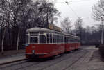 Wien Wiener Stadtwerke-Verkehrsbetriebe (WVB) SL H2 (L4 575 (SGP 1961)) II, Leopoldstadt, Prater Hauptallee am 31. Jänner 1974. - Scan eines Diapositivs. Film: Kodak Ektachrome. Kamera: Minolta SRT-101.