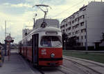 Wien Wiener Linien SL 25 (E1 4806 (SGP 1973)) XXI, Floridsdorf, Leopoldau, Kürschnergasse (Endstation S-Bhf.
