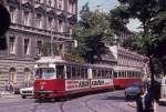 Wien Wiener Stadtwerke-Verkehrsbetriebe (WVB) SL 167 (E1 4471 (Lohnerwerke 1967)) IV, Wieden, Wiedner Hauptstraße / Graf-Starhemberg-Gasse am 16.