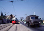Wien Wiener Stadtwerke-Verkehrsbetriebe (WVB) SL 331 (F 738 (SGP 1954)) XXI, Floridsdorf, Großjedlersdorf, Brünner Straße am 30.