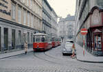 Wien Wiener Stadtwerke-Verkehrsbetriebe (WVB) SL E2 (L(4) 533 (SGP 1961))) III, Landstraße, Matthäusgasse / Radetzkystraße am 1.