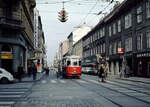 Wien Wiener Stadtwerke-Verkehrsbetriebe (WVB) SL 5 (L3 483 (Lohnerwerke 1958; Umbau aus L2 2565)) VII, Neubau, Kaiserstraße / Westbahnstraße am 3.