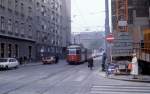 Wien WVB SL 65 (T2 431) Knllgasse / Quellenstrasse im Oktober 1978.