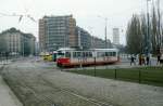 Wien WVB SL N (E 4406) Franz-Josefs-Kai / Marienbrcke im Dezember 1980.