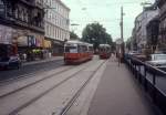 Wien WVB SL 37 (E 4428 / E 4426) Nussdorfer Strasse / Whringer Strasse im August 1994.