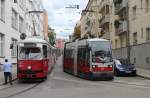 Wien Wiener Linien SL 43 (E1 4851 + c4 1356) / SL 10 (A1 87) Paschinggasse / Hernalser Hauptstrasse am 10.